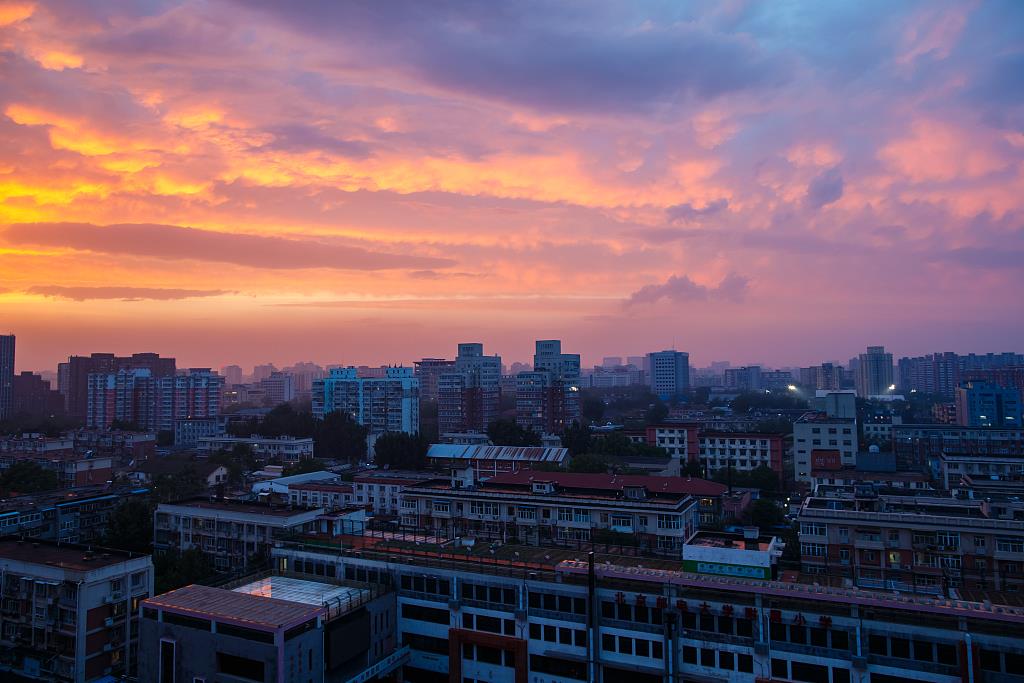 北京今天的晚霞,美翻了!高清图来了99