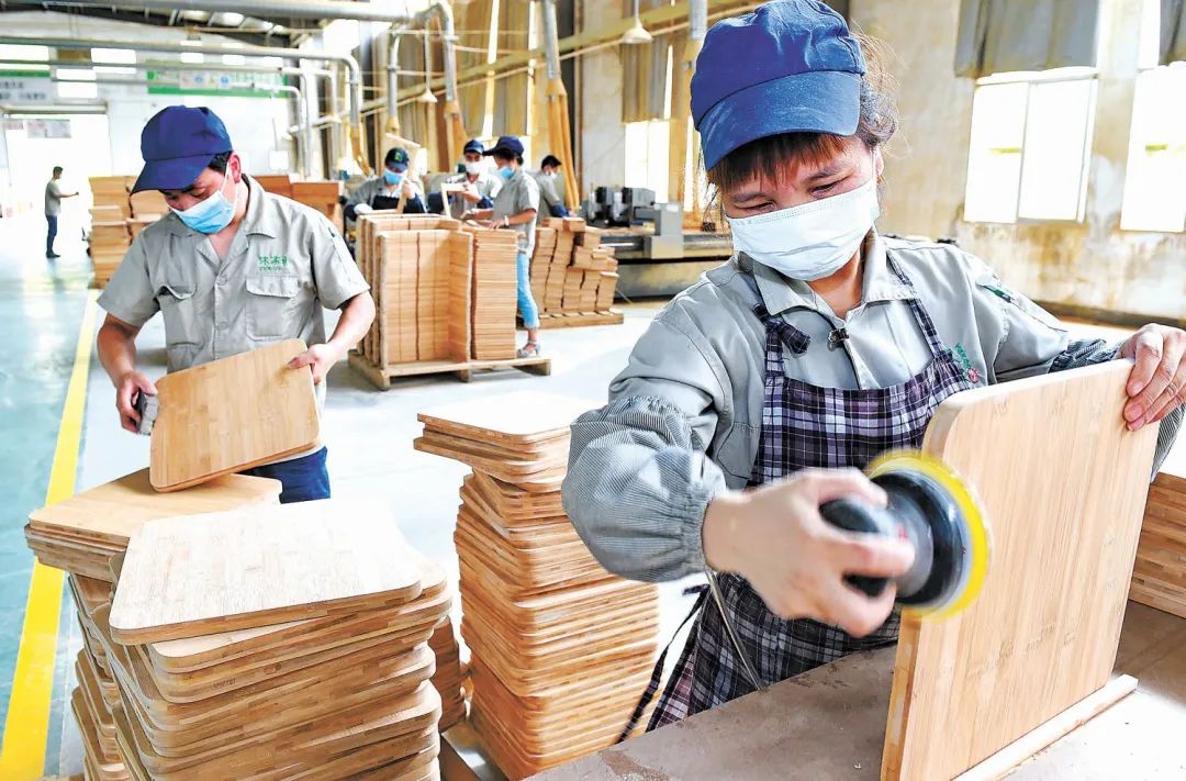 竹制品企业生产线