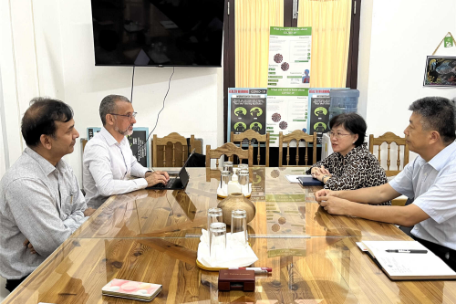 驻塞舌尔大使林楠会见塞卫生保健局首席执行官