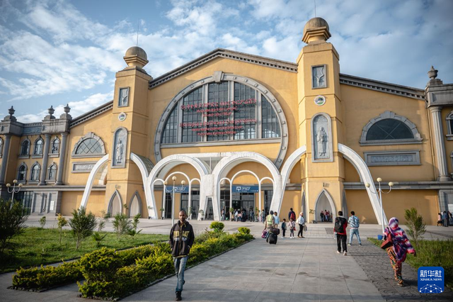 这是2023年9月9日在埃塞俄比亚首都亚的斯亚贝巴拍摄的拉布火车站。新华社记者 王冠森 摄