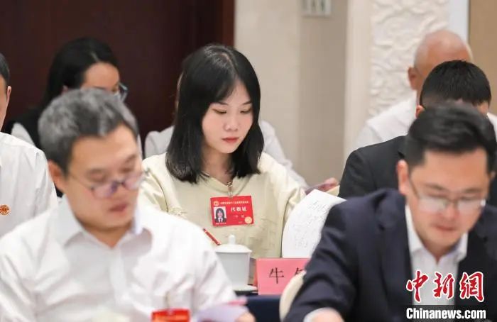 　　2023年10月牛钰参加中国工会第十八次全国代表大会。受访人供图