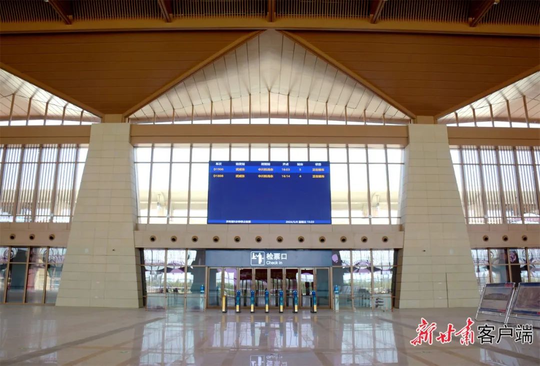 兰张三四线铁路武威东站建设全面进入收尾阶段