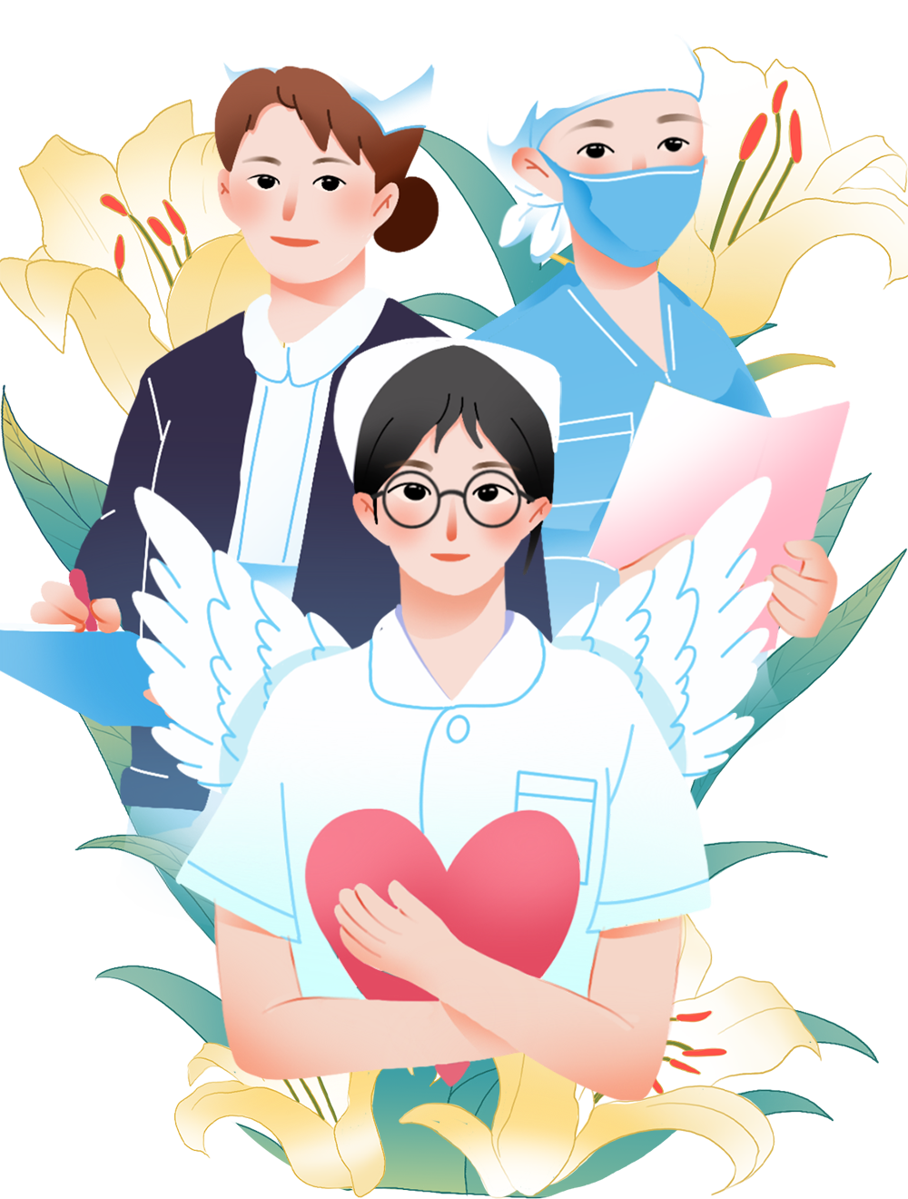 从清晨到日暮从暖春到寒冬,一袭护士服一顶燕尾帽,分秒之间他们始终