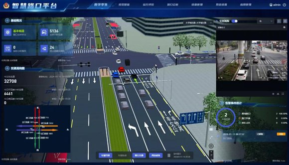 中电智安智能交通集成管控系统。中国电信重庆公司供图 华龙网发