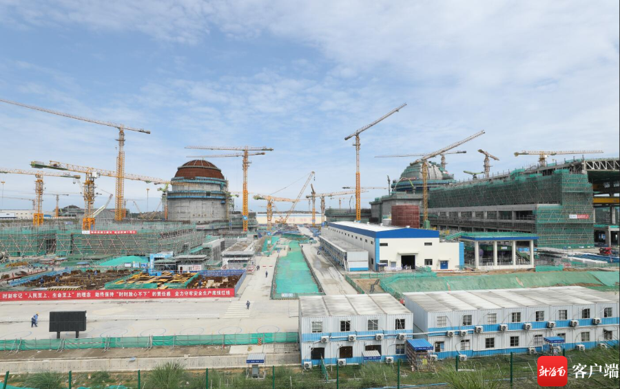 华能海南昌江核电二期工程项目施工建设现场。记者 郑光平 摄