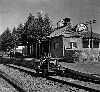白塔火车站旧址建成于1921年,是由詹天佑主持建设的京绥铁路沿线现存