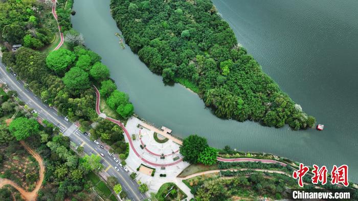 增城区荔韵·荔湖公园绿美广东生态建设示范点。广东林业局 供图