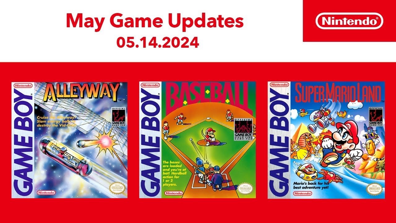 任天堂 Switch Online 会员库新增四款 Game Boy 游戏：包含《超级马力欧乐园》《棒球》等
