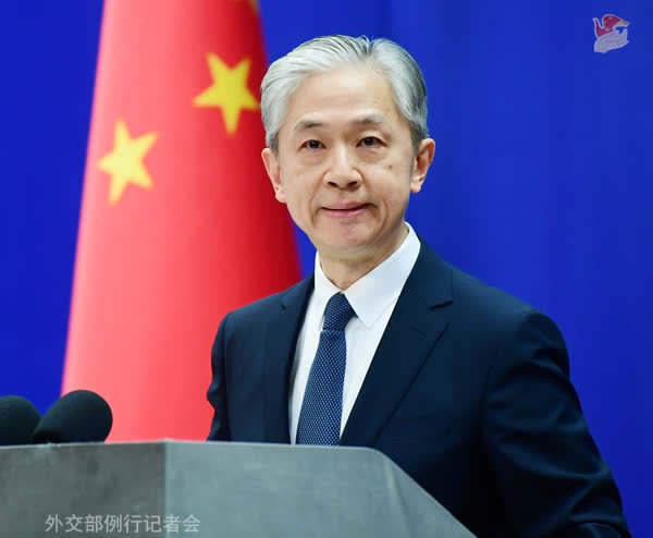 汪文斌资料图.图源:外交部网站