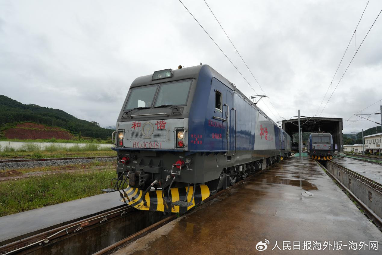 高园涛驾驶的"和谐电力机车". 海外网 谢明/摄