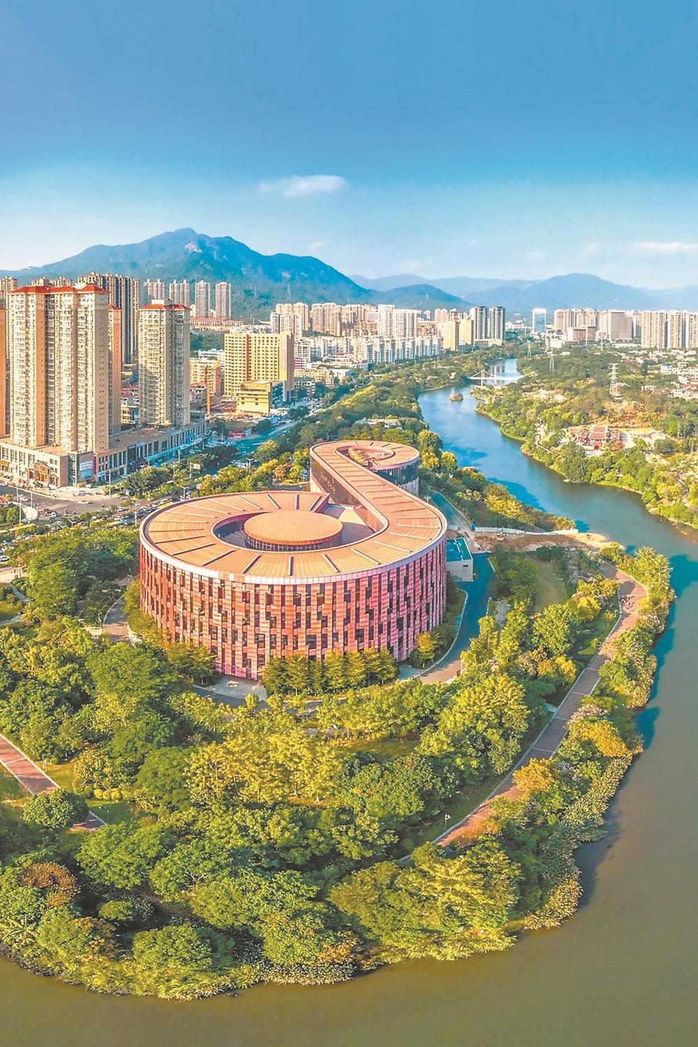 航拍莆田市博物馆.