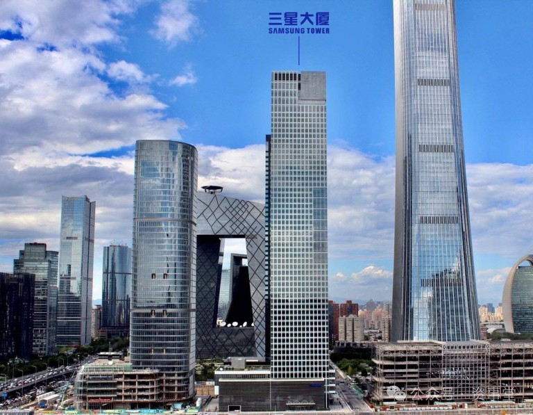 上海徐家汇双子塔图片