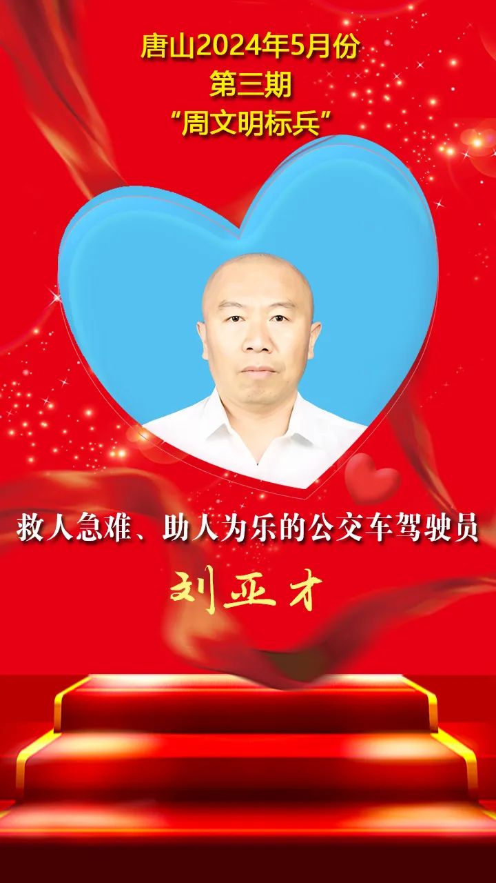 "双争"光荣榜丨唐山2024年5月份第三期"周文明标兵"名单发布