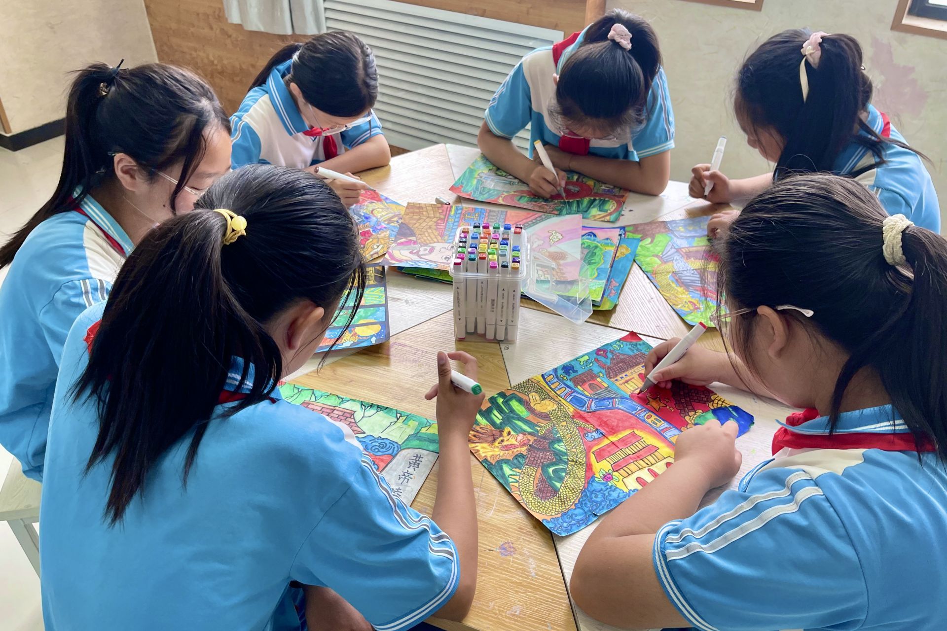 "黄帝文化"课走进西咸新区沣东第六小学美术课堂