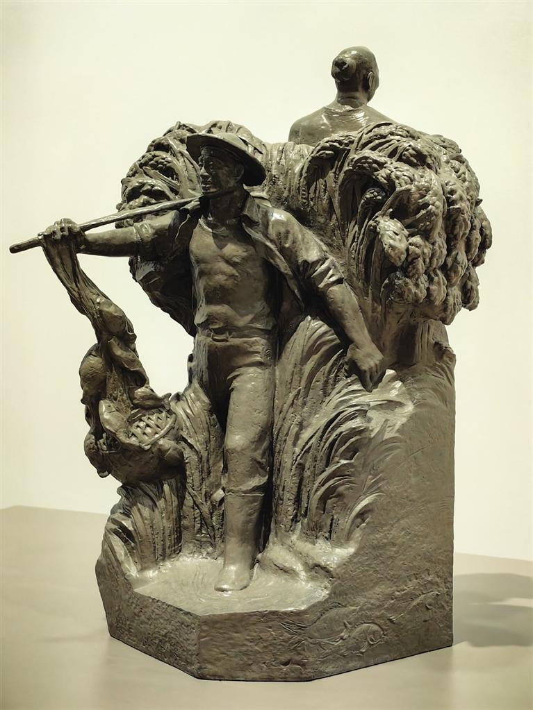 我国8位杰出雕塑艺术家作品齐聚金城  微缩版《大地之子》亮相甘肃