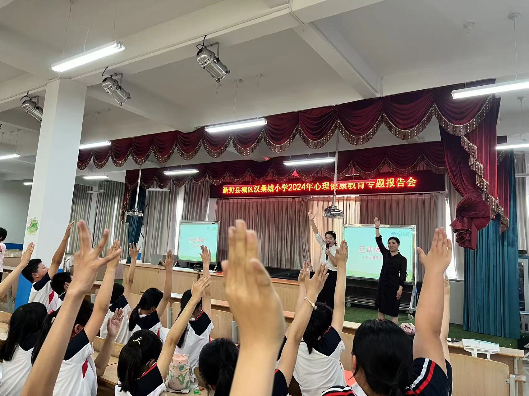 南阳市新野县汉桑城小学举行心理健康教育报告会