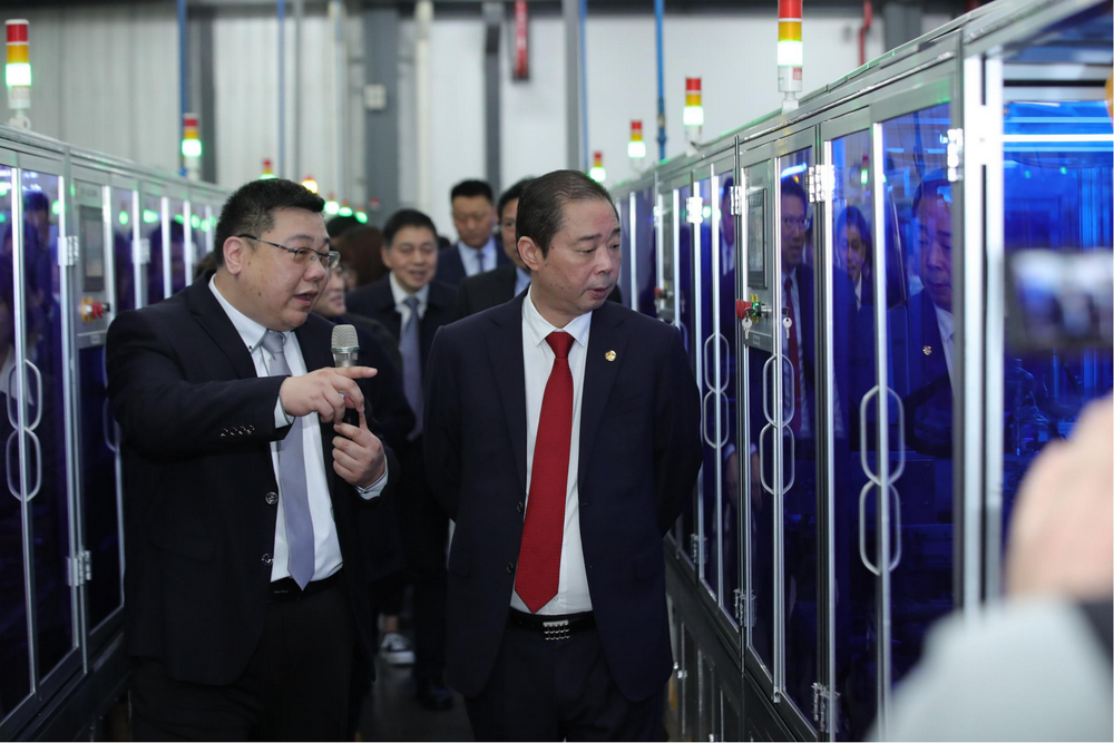 (2021年,胡成中在德力西电气芜湖二期项目)胡成中举例,德力西芜湖基地