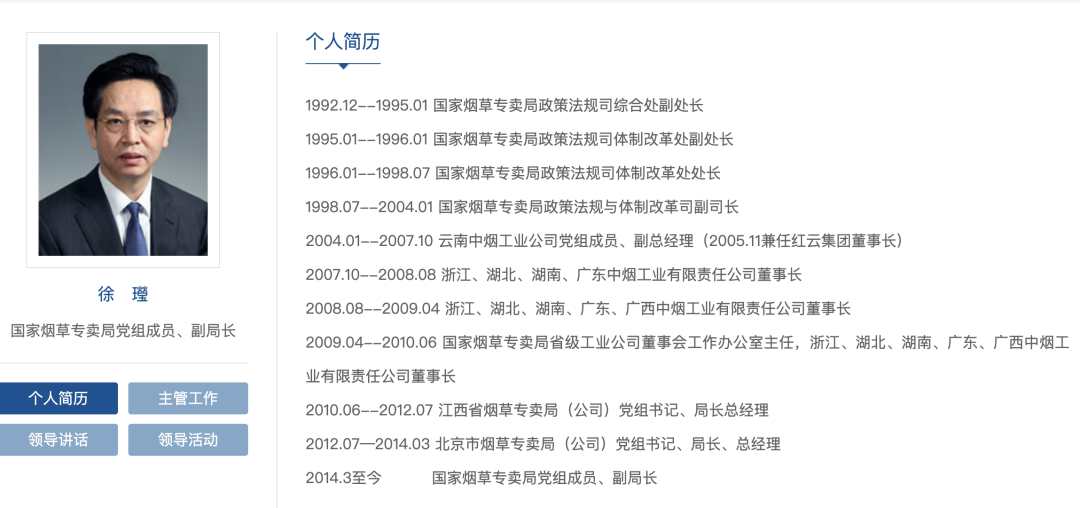 国家烟草专卖局一副局长被查!