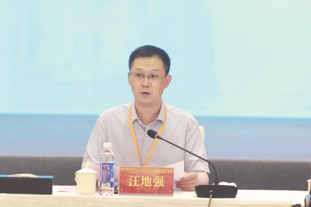 汪地强作主旨发言