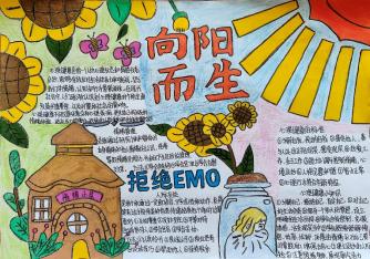 全校班级开展了"525 绘心声"主题手抄报比赛.