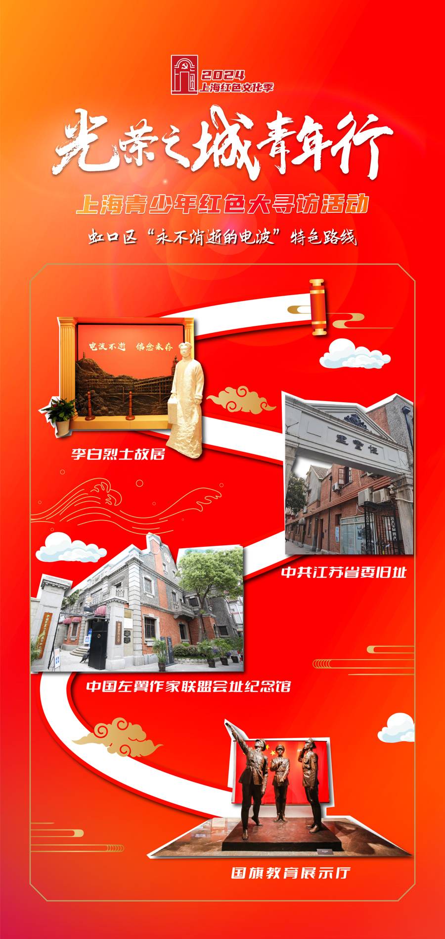 上海青少年红色大寻访活动启动,邀你一起打卡"永不消逝的电波"路线