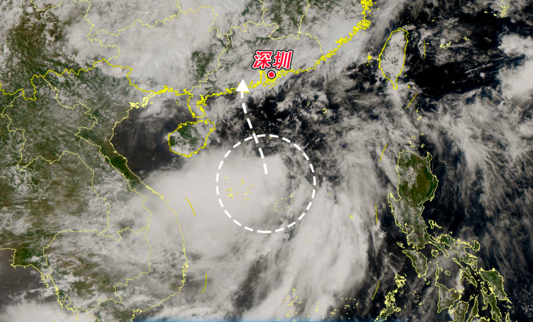 今年深圳首个台风白色预警信号生效!南海热带低压生成