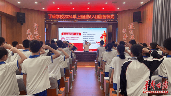 临澧县丁玲学校举行新团员入团宣誓仪式