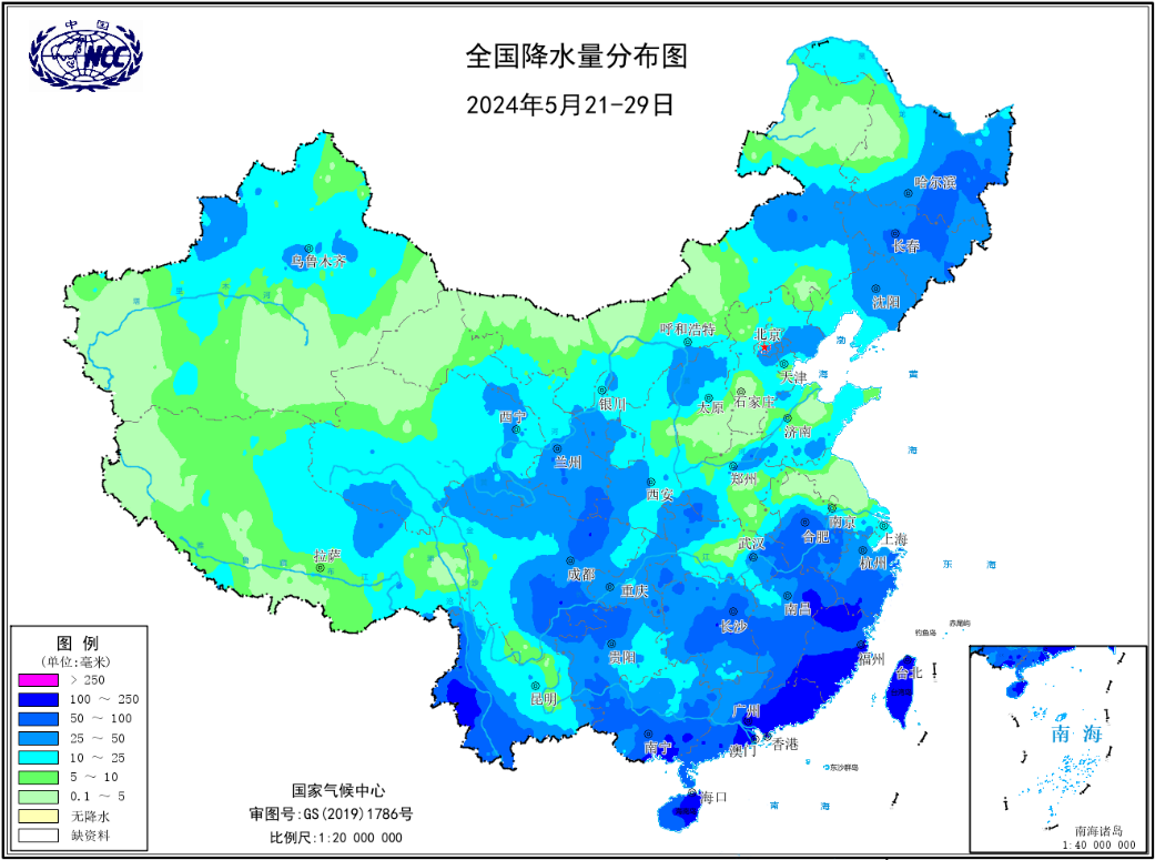 南海夏季风已于5月26日爆发 我国主汛期将全面展开