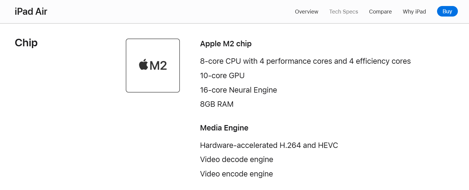 10 核变 9 核 gpu 版 m2 芯片,2024 款苹果 ipad air 官网技术规格