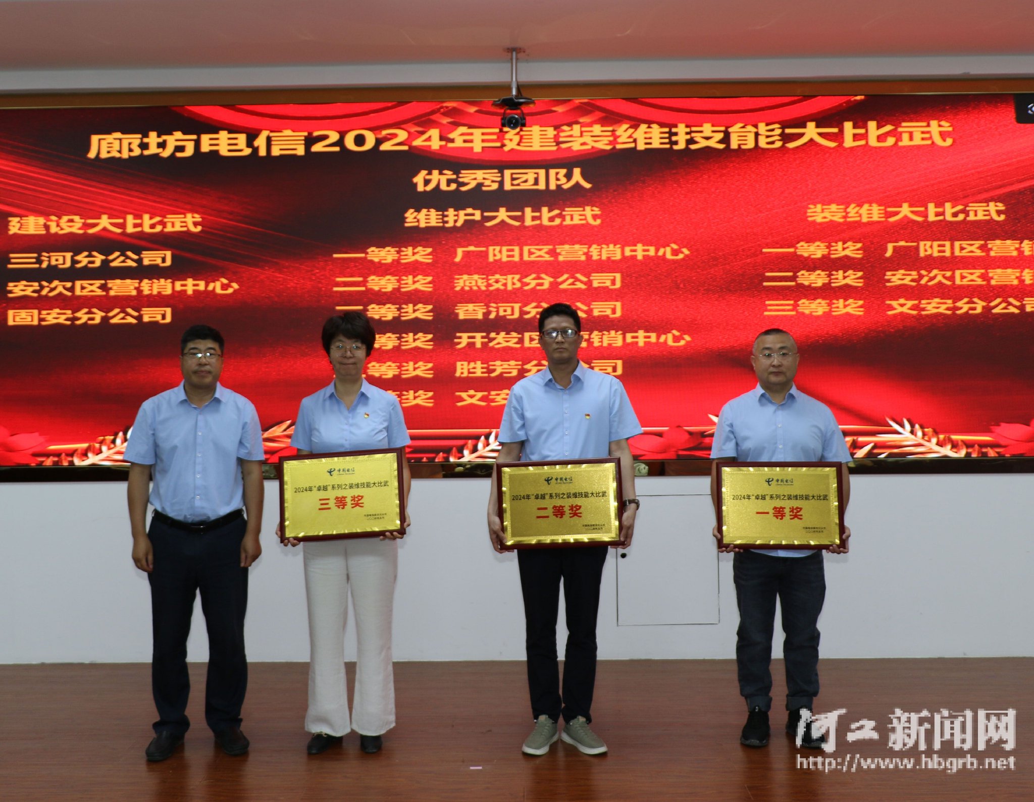 廊坊电信公司召开2024年建装维序列技能大比武暨"感动你我,最美工程师