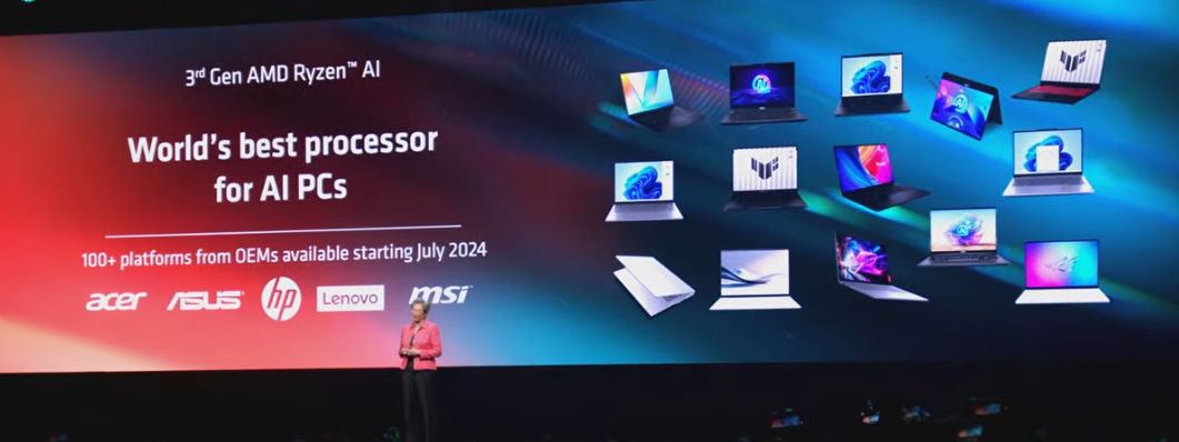 关键词： 台北电脑展 AMD Ryzen AI 300