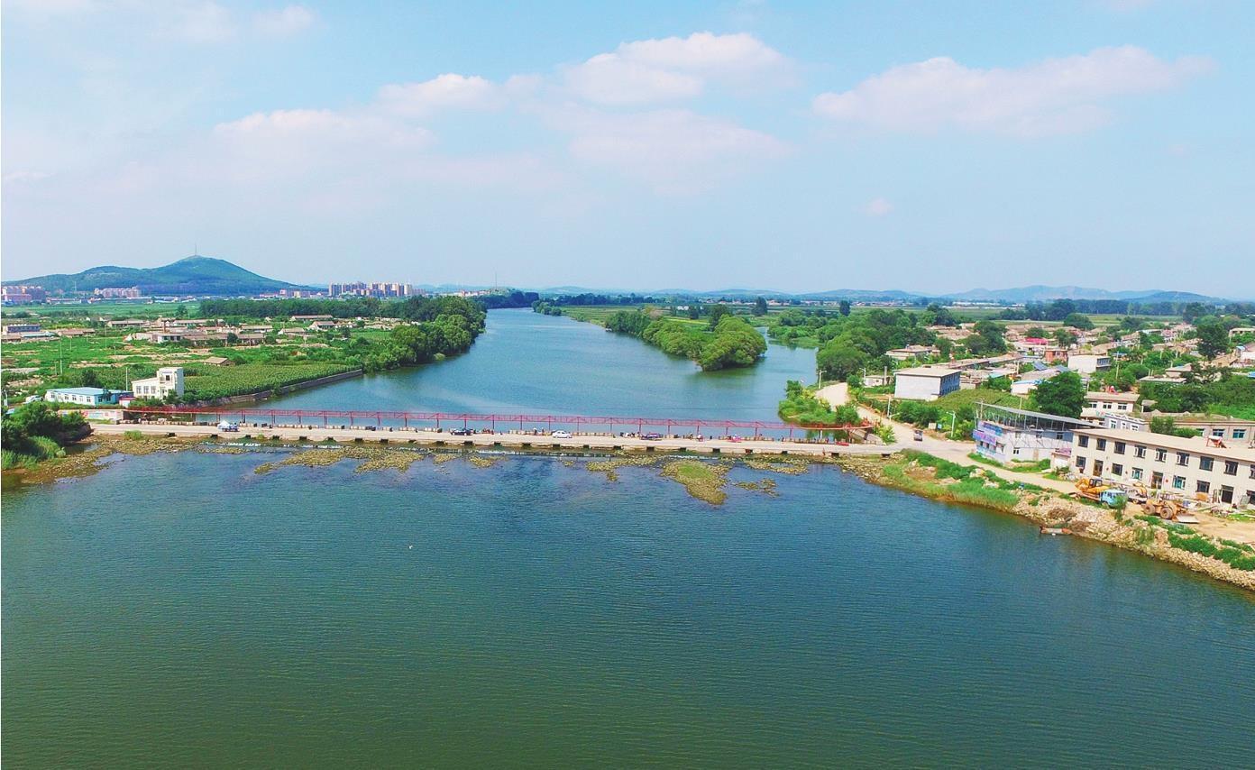 大连复州河总氮削减后水清河畅.