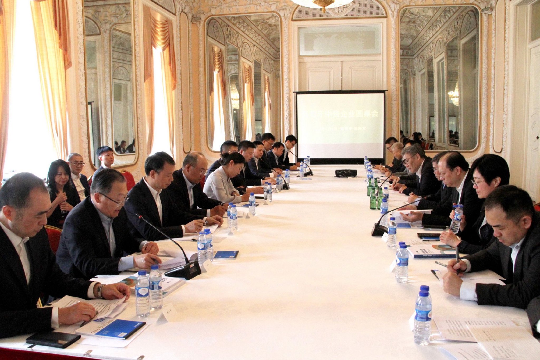 当地时间6月4日,商务部部长王文涛在葡萄牙里斯本主持召开葡萄牙中资