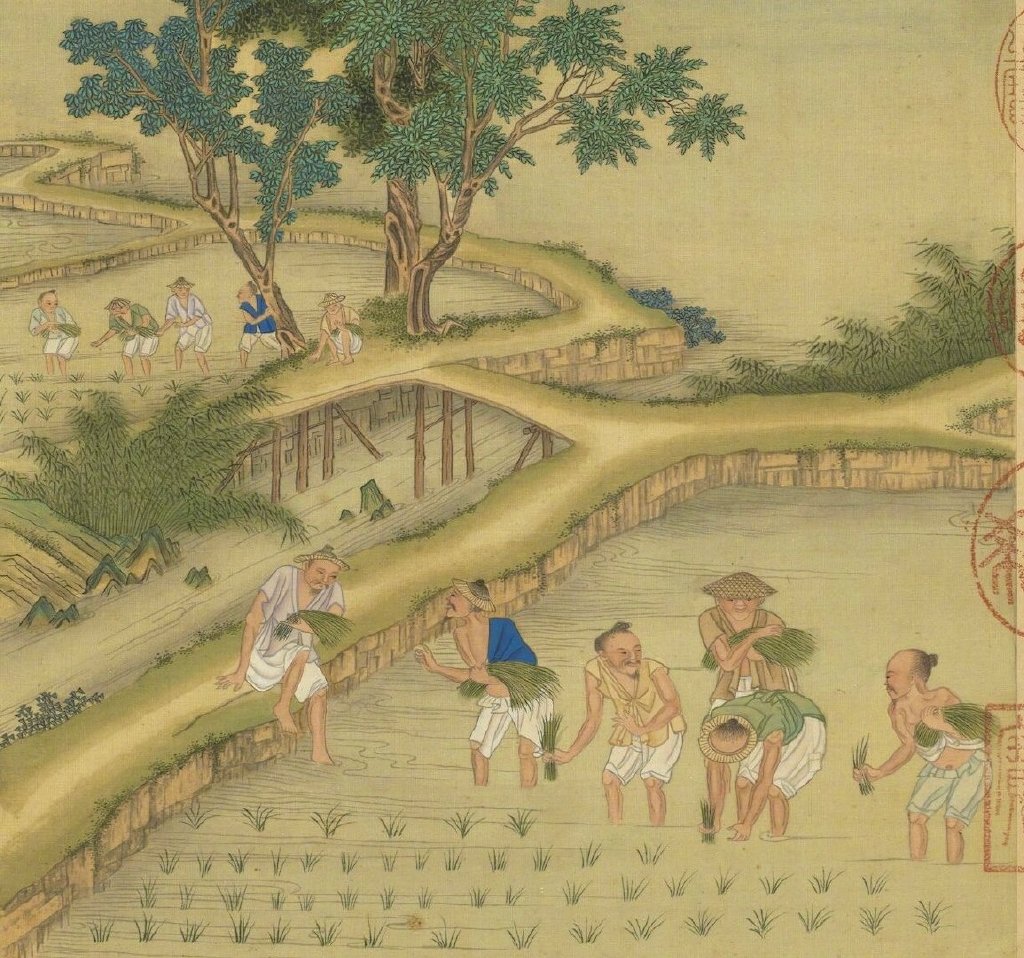 古代夫妻的种田生活