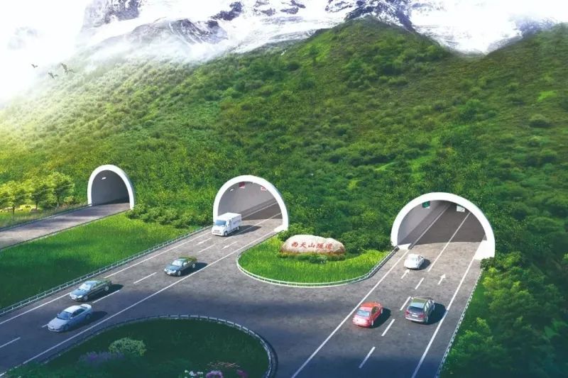 西天山隧道效果图.来源:中交路建昭温一标项目部