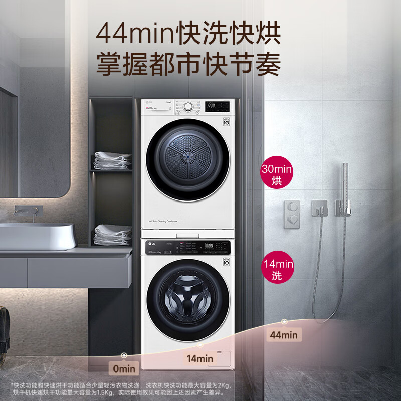 速领京东家电 5 折券:洗烘套装立减 2000 元,40l 电热水器 445 元探底