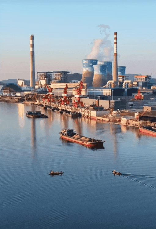 远眺韶关港乌石综合交通枢纽一期作业区。图源：印象韶州