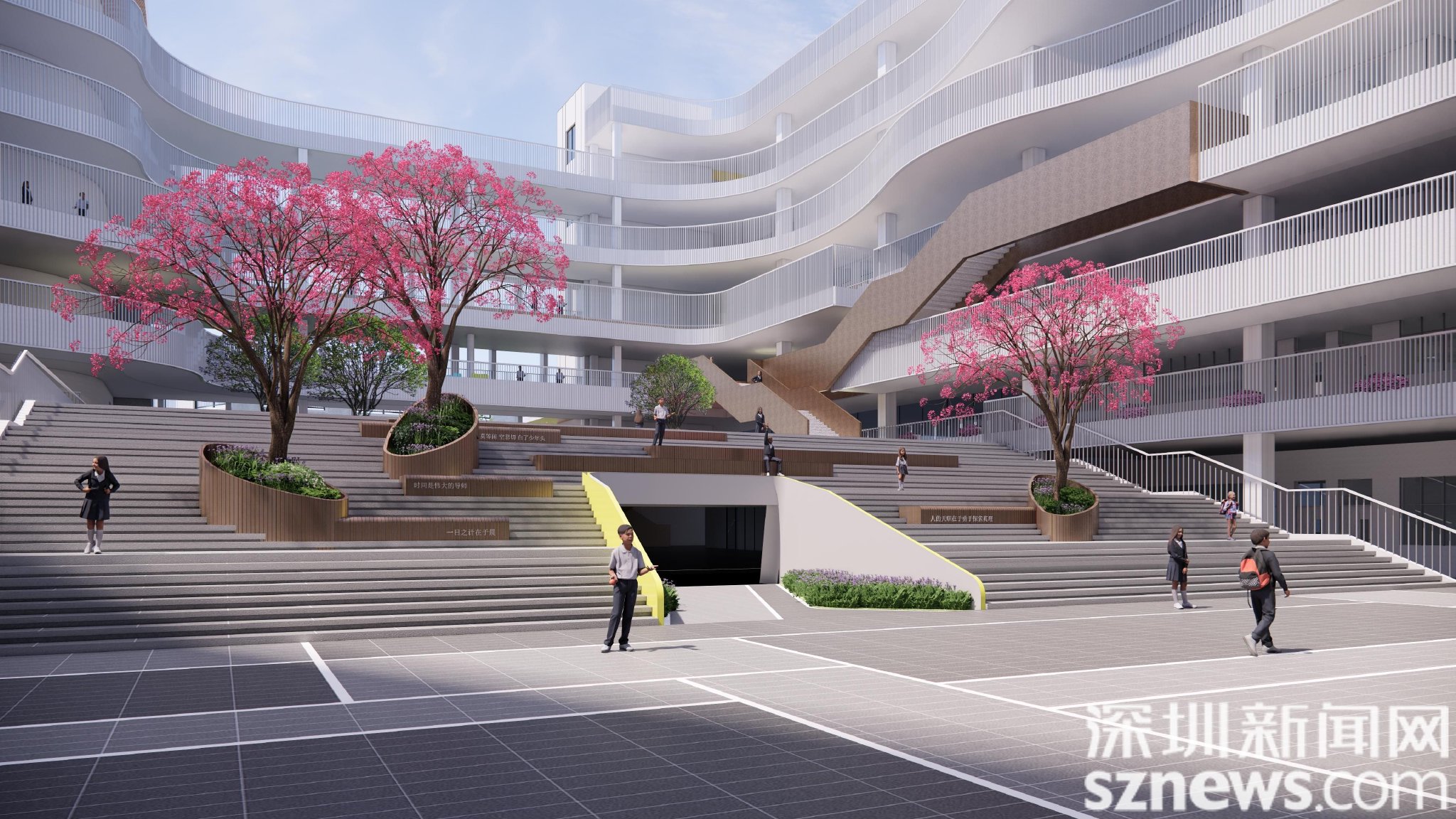 九年一贯制学校——龙华区龙胜实验学校9月份即将交付 面向片区招生