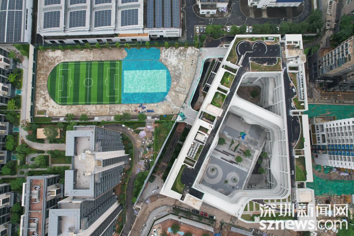 九年一贯制学校——龙华区龙胜实验学校9月份即将交付 面向片区招生