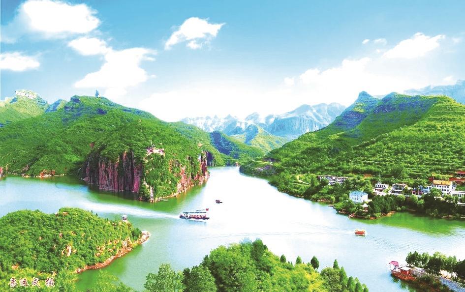 京娘湖衡水湖易水湖蟠龙湖七星湖在花开明媚,微风拂面的日子里,泛舟游