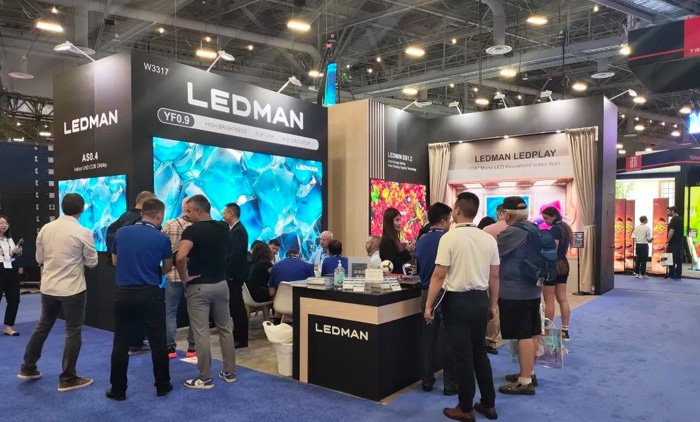 infocomm usa | 雷曼光电micro led超高清家庭巨幕,智慧会议交互系统