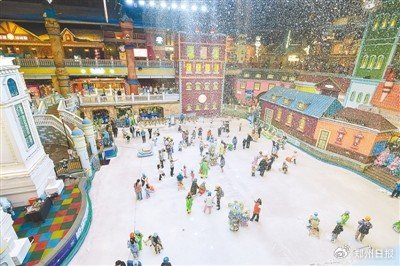 观摩团一行走进银基冰雪世界了解郑州文旅创新之路。
