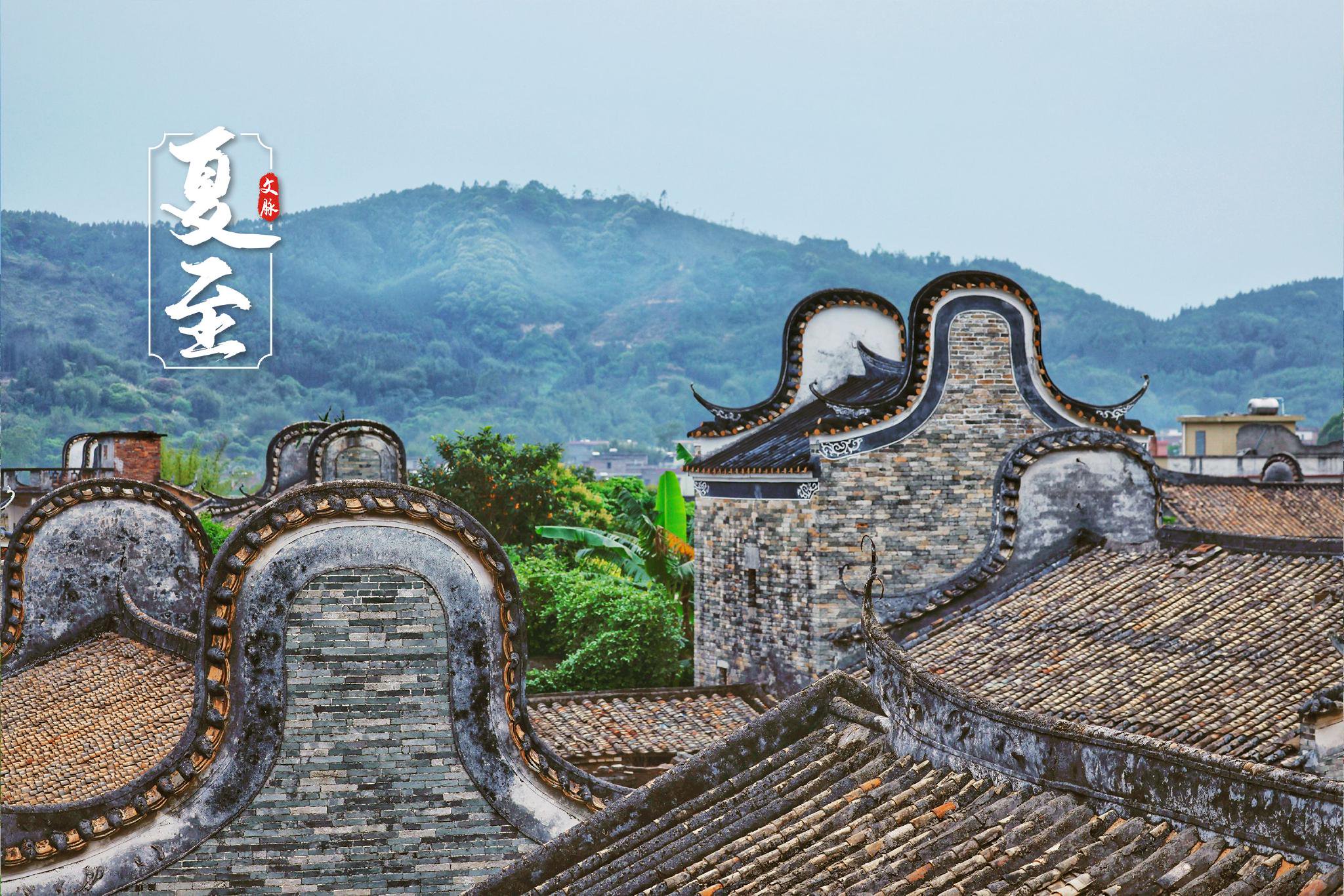 广东省清远市佛冈县上岳古村落景观.