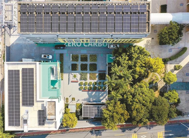日前，全国首个光储直柔小学坪地六联小学一期改造完成。 深圳特区报记者 刘羽洁 摄