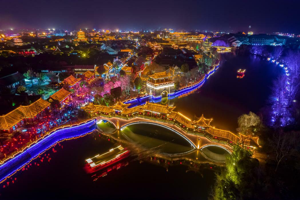 台儿庄古城夜景.孔闯摄