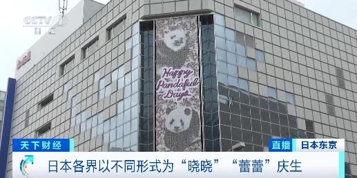商场的入口处设置以大熊猫生日