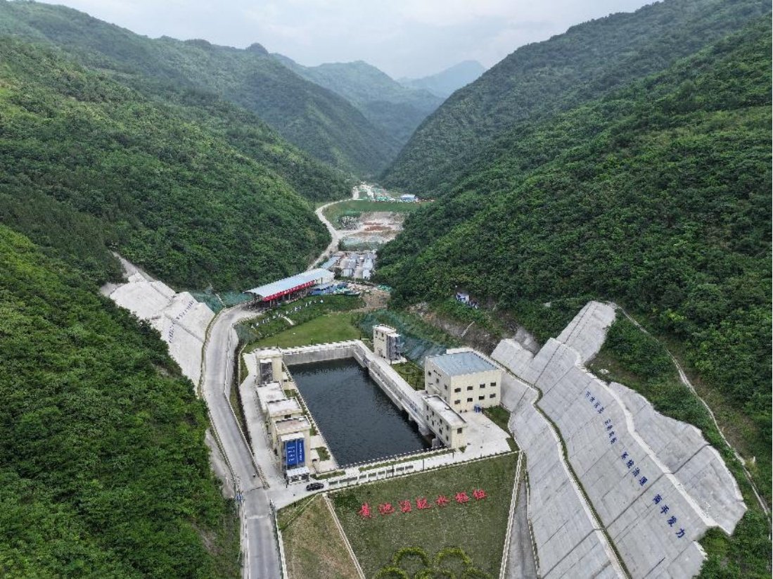 引汉济渭二期工程黄池沟配水枢纽.资料图片