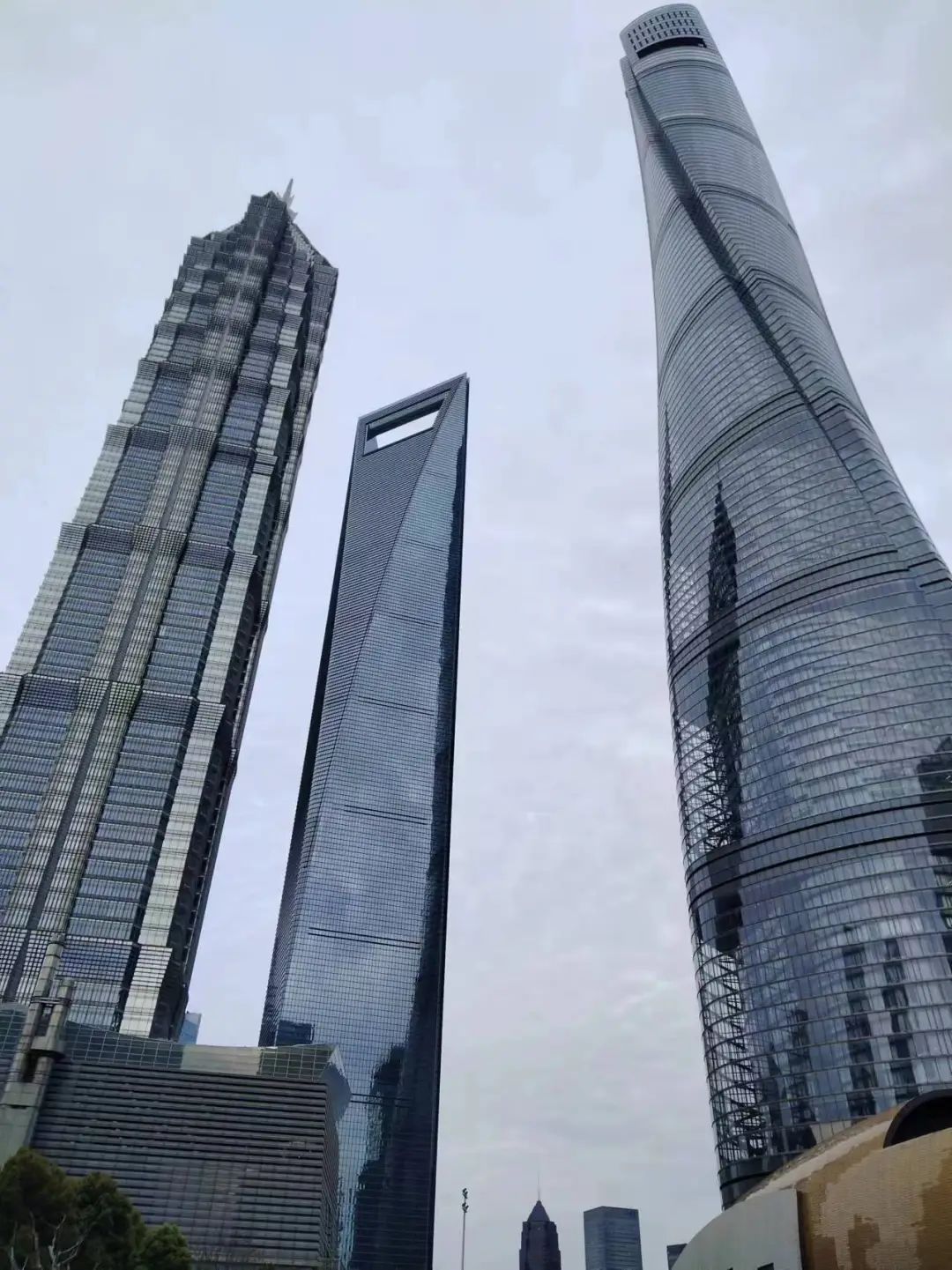 这天——到上海的第7天,他才真正来到陆家嘴,看到那三座高耸的大楼