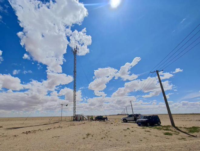 ▲ 赛音希力嘎查中国广电 5G 电普基站位置