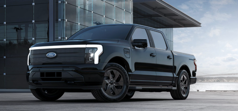 福特F-150 Lightning纯电动皮卡；图片来源：福特